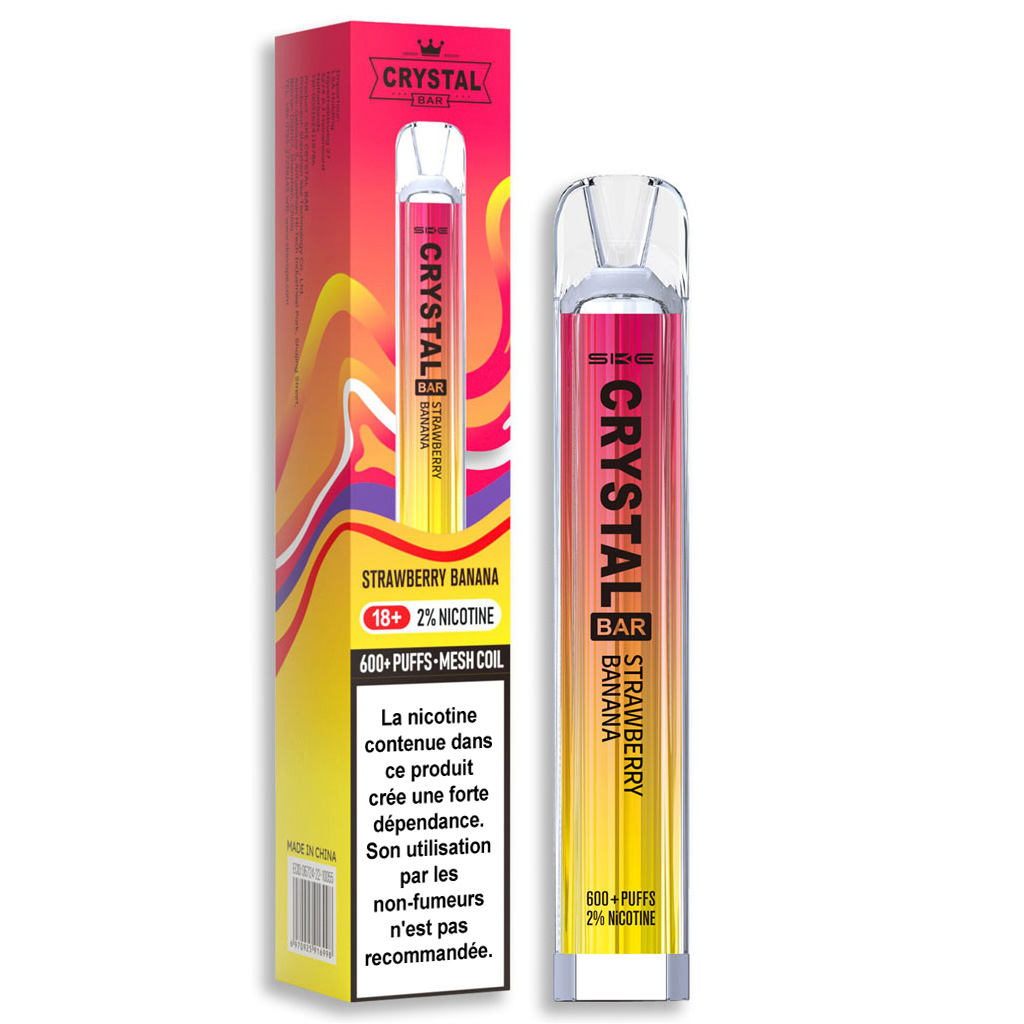 Crystal Bar Strawberry Banana 20MG Indian Spirit Europe